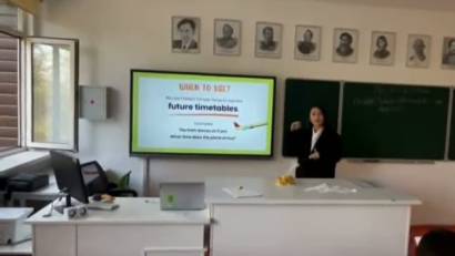 Ө.Жәнібеков атындағы лицей-интернатта &quot;Ағылшын тілі-ынтымақтастық пен болашақ кілті&quot;атты айлық өтуде.