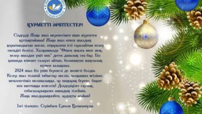 Сіздерді 2025 Жаңа жылдарыңызбен шын жүректен құттықтаймыз! 