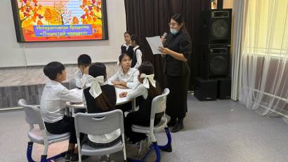 Сегодня в 7  “Ә” и “Б”классе прошёл увлекательный интеллект-квест по русскому языку «Язык вокруг нас».